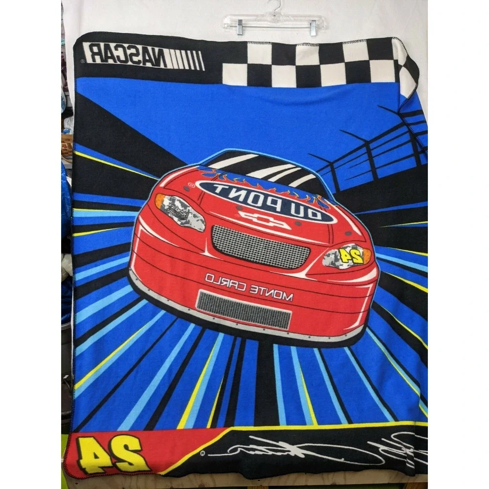 Nascar Jeff Gordon Fleece‎ Blanket About 51 x59 Inch #24